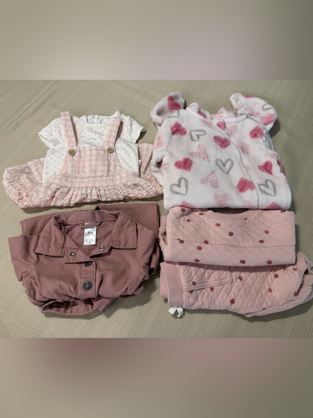 Girls Pink Clothes Lot- size 3-6 months and 6 months